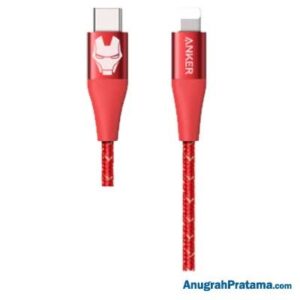 ANKER A9551 Kabel Charger x Marvel PowerLine+II USB-C To Lightning 6ft - Red