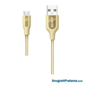ANKER A8143 Kabel Charger PowerLine+ Micro USB 6ft/1.8m - Gold