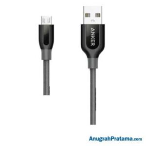 ANKER A8143 Kabel Charger PowerLine+ Micro USB 6ft/1.8m - Black