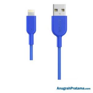 ANKER A8432 Kabel Charger PowerLine II 3ft Lightning - Blue