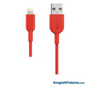 ANKER A8432 Kabel Charger PowerLine II 3ft Lightning - Red