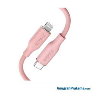 ANKER A8662 Kabel Charger Powerline III Flow Type C to Lightning 3ft - Pink