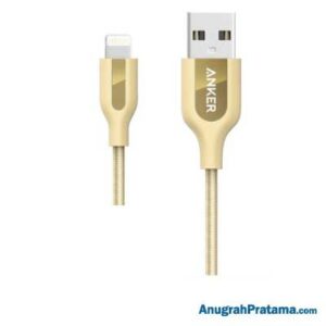 ANKER A8121 Kabel Charger PowerLine+ Lightning Mfi Certified 3ft/0.9m - Gold