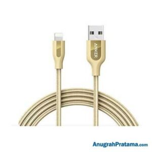 ANKER A8122 Kabel Charger PowerLine+ 6ft/1.8m Lightning - Gold