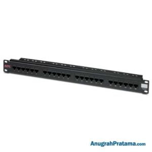 APC CAT 6 Patch Panel, 24 port RJ45 to 110 568 A/B color coded (CAT6PNL-24)