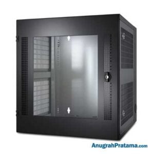 APC NetShelter 13U Wallmount Rack Cabinet Glass Door Double Hinged Server Depth (AR100)