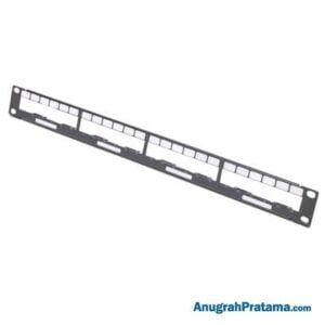 APC Data Distribution 1U Panel, Holds 4 each Data Distribution Cables for a Total of 24 Ports (AR8451)