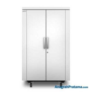 APC NetShelter CX, 24U, Soundproof Server Rack Enclosure, 100V to 240V, White, 1275H x 750W x 1130D mm (AR4024SPX432)