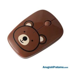 ROBOT M220 Brown Bear Wireless Mouse - Brown