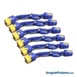 APC Power Cord Kit (6 ea), Locking, C19 to C20, 1.2m, Blue (AP8714SX592)