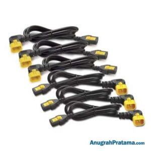 APC Power Cord Kit (6 ea), Locking, C13 to C14 (90 Degree), 1.2m (AP8704R-WW)