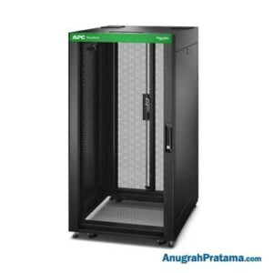 APC Easy Rack 600mm/24U/800mm , with Roof, Side panel, castors, feet and 4 Brackets, No Bottom, black (ER6482)