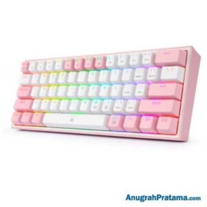 REDRAGON K617RGB Keyboard - White Pink