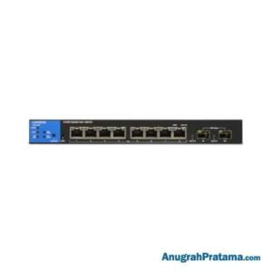 LINKSYS LGS310MPC 8-Port Managed Gigabit PoE+ Switch with 2 1G SFP Uplinks 110W