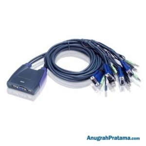 ATEN 4-Port USB VGA / Audio Cable KVM Switch (CS64US)