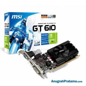 MSI GT 610 2GB DDR3 64bit Graphics Card [N610-2GD3/LP]