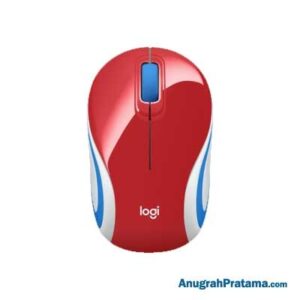 LOGITECH M187 Mini Wireless Mouse - Red