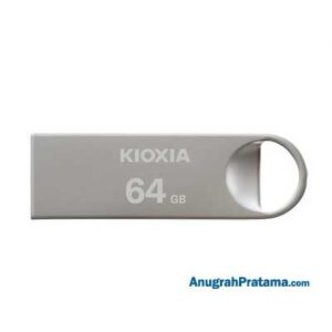 KIOXIA 64GB TransMemory U401 USB 2.0 Flash Drive - Silver Metal