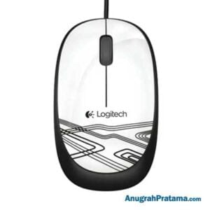 LOGITECH M105 Wired Optical Mouse - White