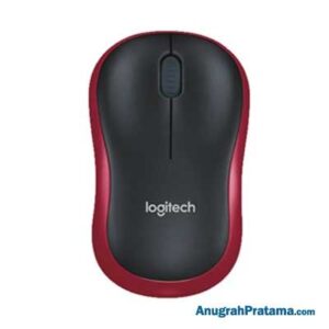 LOGITECH M185 Wireless Mouse - Red
