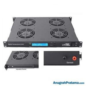 ABBA Rackmounted Digital Temperatur Unit with 4 Fans (AR-DIGIT-4F-B)