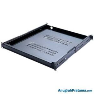 ABBA 19 Inch Telescopic Drawers with Pivot Plate, 1U (AR-TDPV1-G/B)