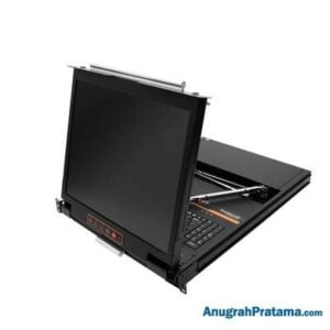 KINAN Dual Rail 17 Inch 16 Port USB VGA LCD KVM Console [DL1716]