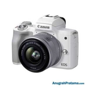 CANON EOS M50 Mark II (EF-M15-45mm f/3.5-6.3 IS STM) Mirrorless Camera - White