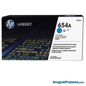 HP 654A Cyan Original LaserJet Toner Cartridge (CF331A)