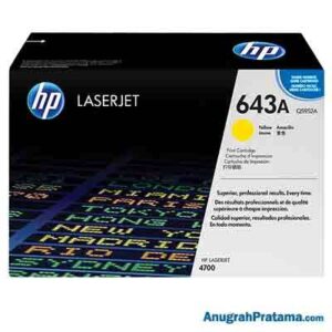 HP 643A Yellow Original LaserJet Toner Cartridge (Q5952A)