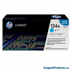 HP 124A Cyan Original LaserJet Toner Cartridge (Q6001A)