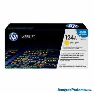 HP 124A Yellow Original LaserJet Toner Cartridge (Q6002A)