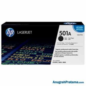 HP 501A Black Original LaserJet Toner Cartridge (Q6470A)