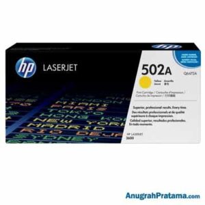 HP 502A Yellow Original LaserJet Toner Cartridge (Q6472A)