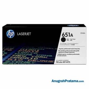 HP 651A Black Original LaserJet Toner Cartridge (CE340A)