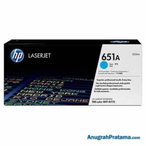 HP 651A Cyan Original LaserJet Toner Cartridge (CE341A)