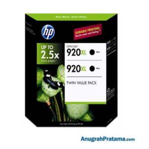 HP 920XL 2-pack High Yield Black Original Ink Cartridges (E5Y51AA)