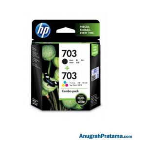 HP 703 2-pack Black/Tri-color Original Ink Advantage Cartridges (F6V32AA)