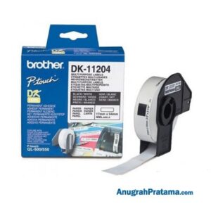 BROTHER DK-11204 Label Roll (Black on White, 17mm x 54mm)