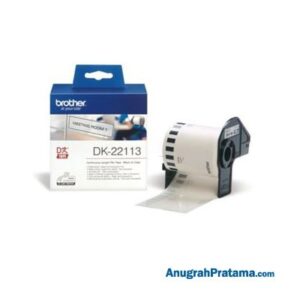 BROTHER DK-22205 Continuous Paper Label Roll (Black on White, 62mm wide)