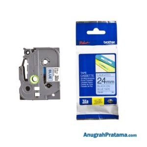 BROTHER TZe-551 Labelling Tape Cassette (Black on Blue, 24mm wide)