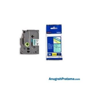 BROTHER TZe-731 Labelling Tape Cassette (Black on Green, 12mm wide)