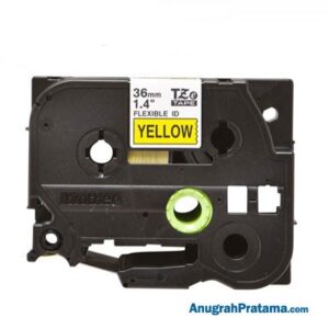 BROTHER TZe-FX661 Labelling Tape Cassette (Black on Yellow Flexible-ID, 36mm wide)