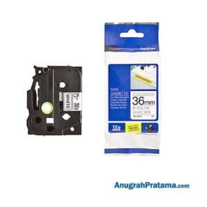BROTHER TZe-S261 Labelling Tape Cassette (Black on White Strong Adhesive, 36mm wide)