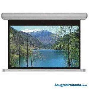 BRITE TMR-2121 84 Inch Tension Motorized Projector Screen (213X213)
