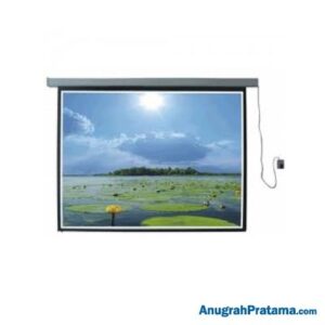 BRITE TMR-2424 96 Inch Tension Motorized Projector Screen (244 x 244)