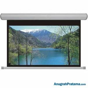 BRITE DMR-2121 84 Inch Motorized Deluxe White Projector Screen (213x213)