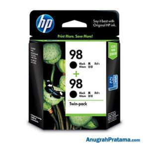 HP 98 2-pack Black Original Ink Cartridges (CC624AA)