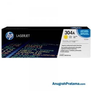 HP 304A Yellow Original LaserJet Toner Cartridge (CC532A)