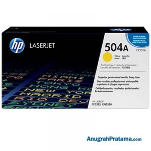 HP 504A Yellow Original LaserJet Toner Cartridge (CE252A)